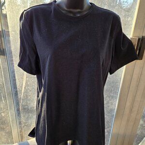 Lands End Direct Merchants Womens T-Shirt Size M 10-12 Black